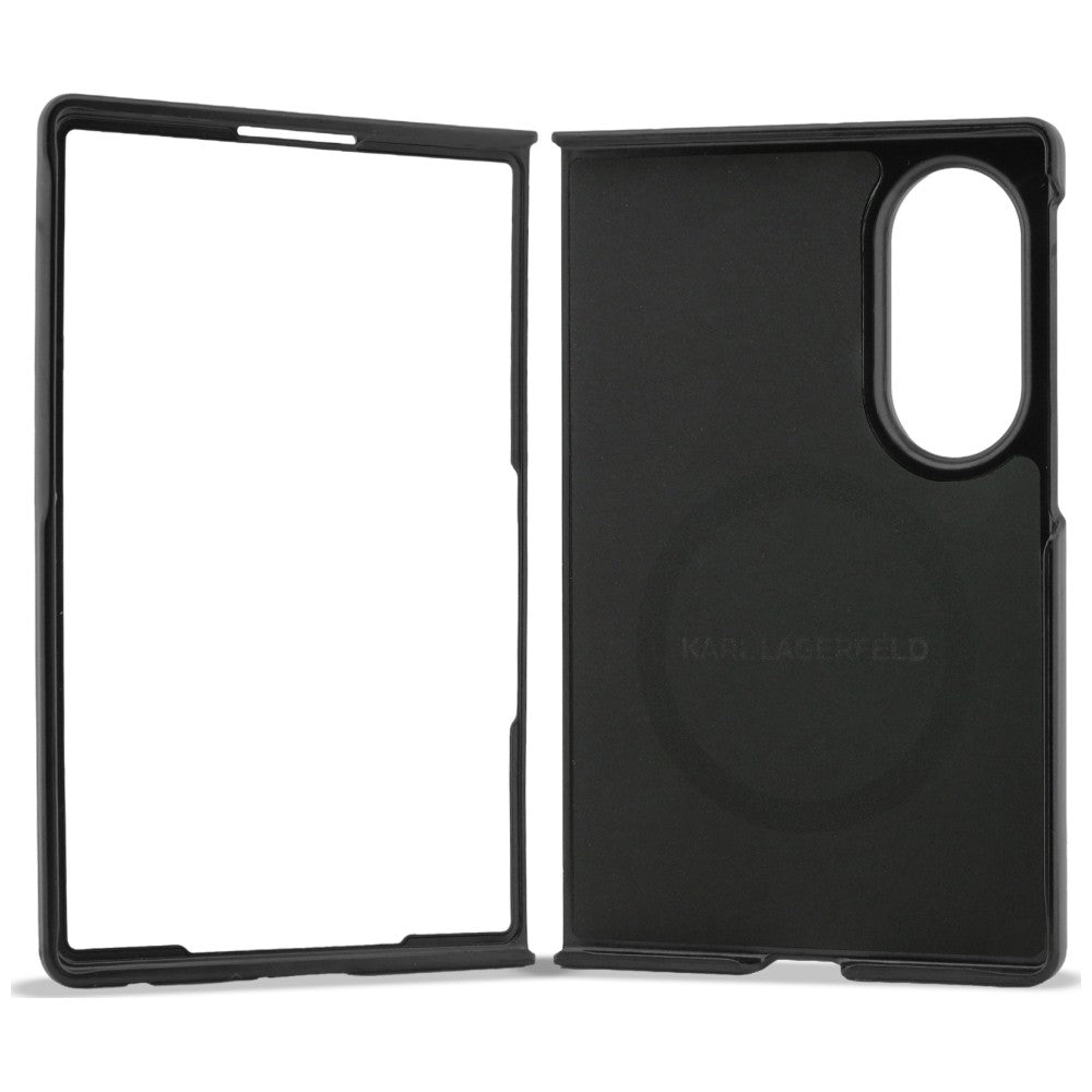 Maska za Samsung Galaxy Z Fold8 F971, Karl Lagerfeld, Karl & Choupette Head Pin, Crna
