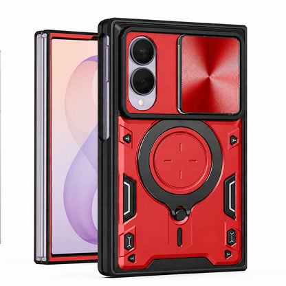 Maska za Samsung Galaxy Z Fold8 F971, Techsuit, CamGuard Pro, Crvena