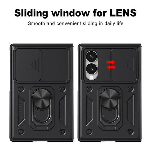Maska za Samsung Galaxy Z Fold8 F971, Techsuit, CamShield, Ružičasto zlatna