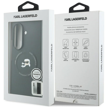 Maska za Samsung Galaxy Z Fold8 Ultra F976, Karl Lagerfeld, Karl & Choupette Head Pin, Crna
