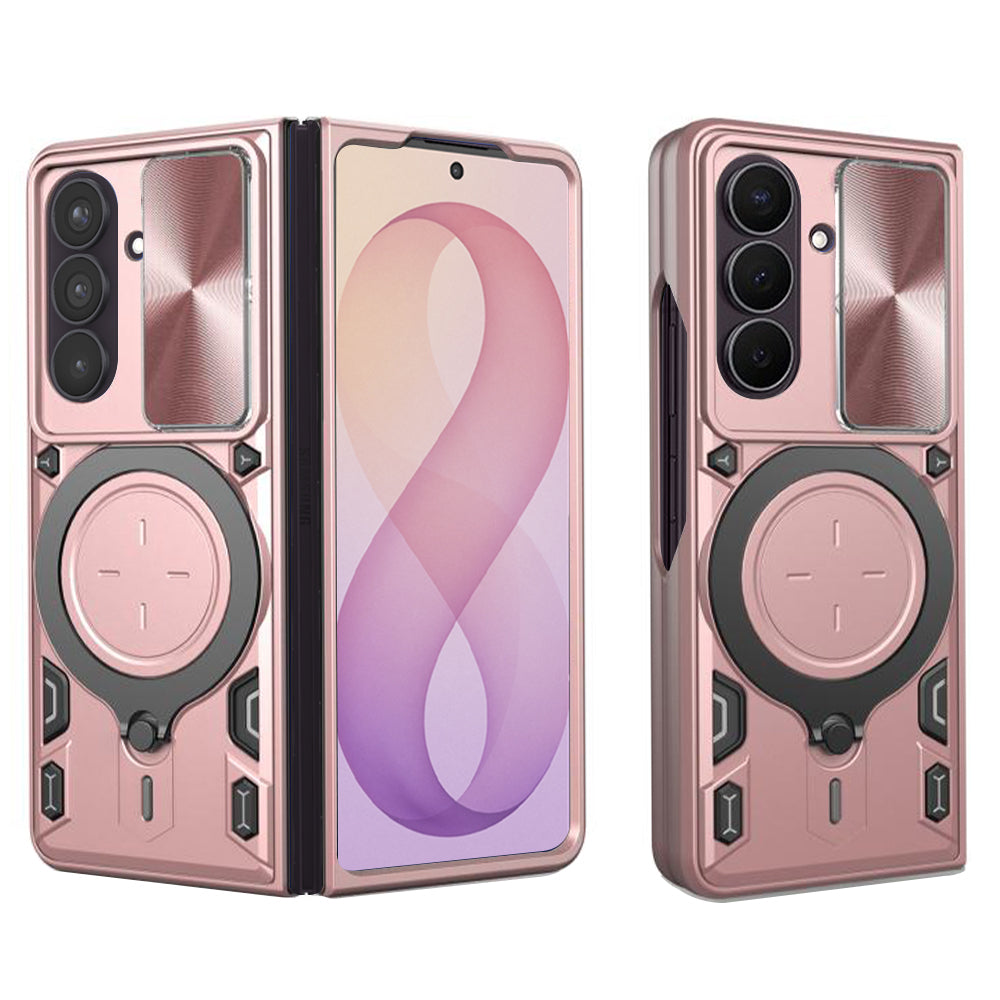 Maska za Samsung Galaxy Z Fold8 Ultra F976 / Z Fold7 F966, Techsuit, CamGuard Pro, Ružičasto Zlatna