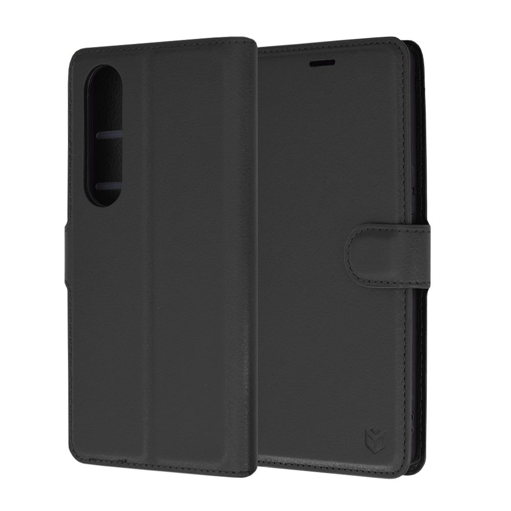 Futrola za Sony Xperia 1 VI, Techsuit, Leather Folio, Crna
