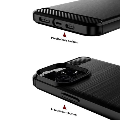 Maska za Sony Xperia 1 VIII, Techsuit, Karbon, Crna