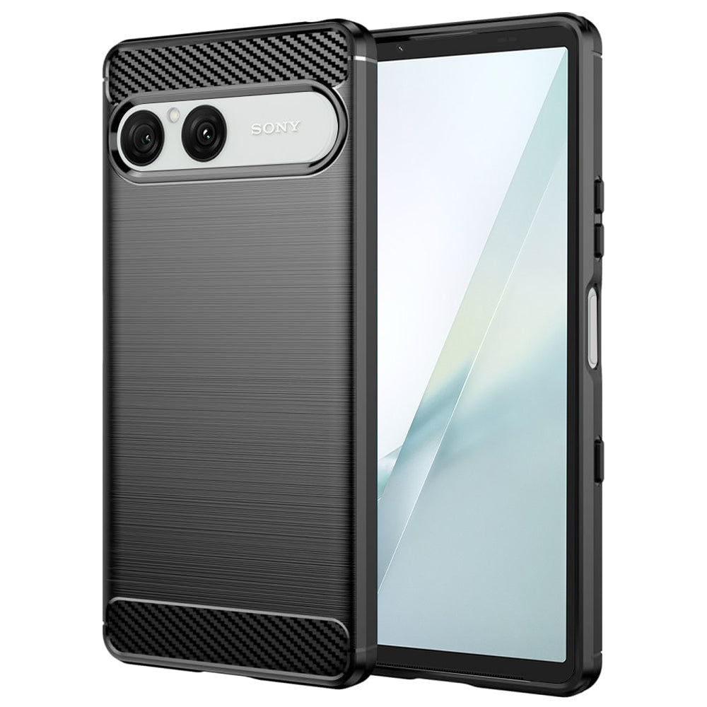 Futrola za Sony Xperia 10 VIII, Techsuit, Karbon, Crna