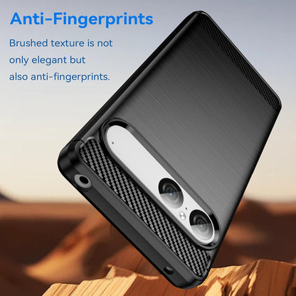 Futrola za Sony Xperia 10 VIII, Techsuit, Karbon, Crna