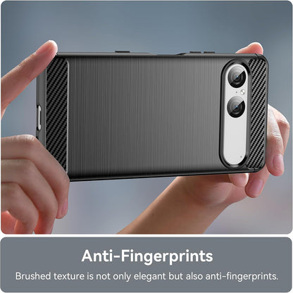 Futrola za Sony Xperia 10 VIII, Techsuit, Karbon, Crna
