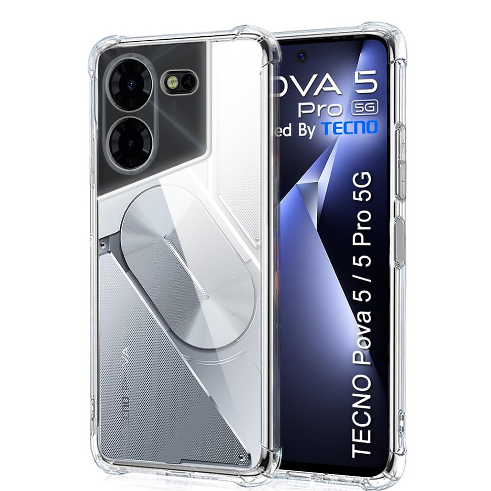 Maska za Tecno Pova 5 Pro, Techsuit, Otporna na udarce, Prozirna