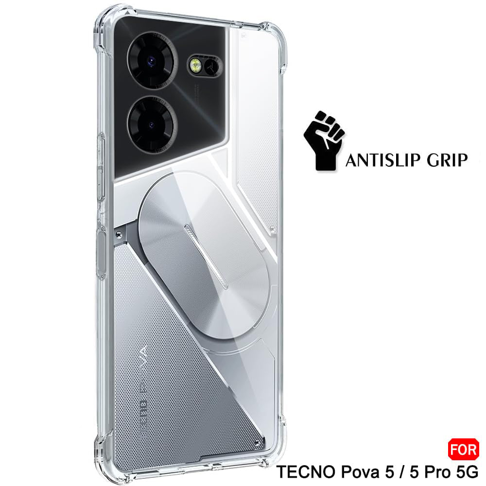 Maska za Tecno Pova 5 Pro, Techsuit, Otporna na udarce, Prozirna