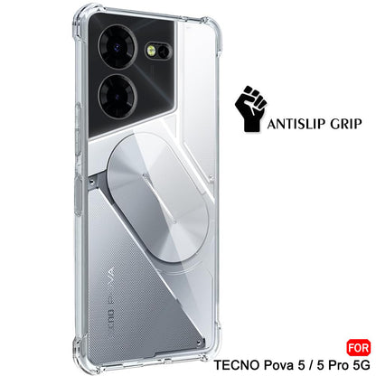 Maska za Tecno Pova 5 Pro, Techsuit, Otporna na udarce, Prozirna