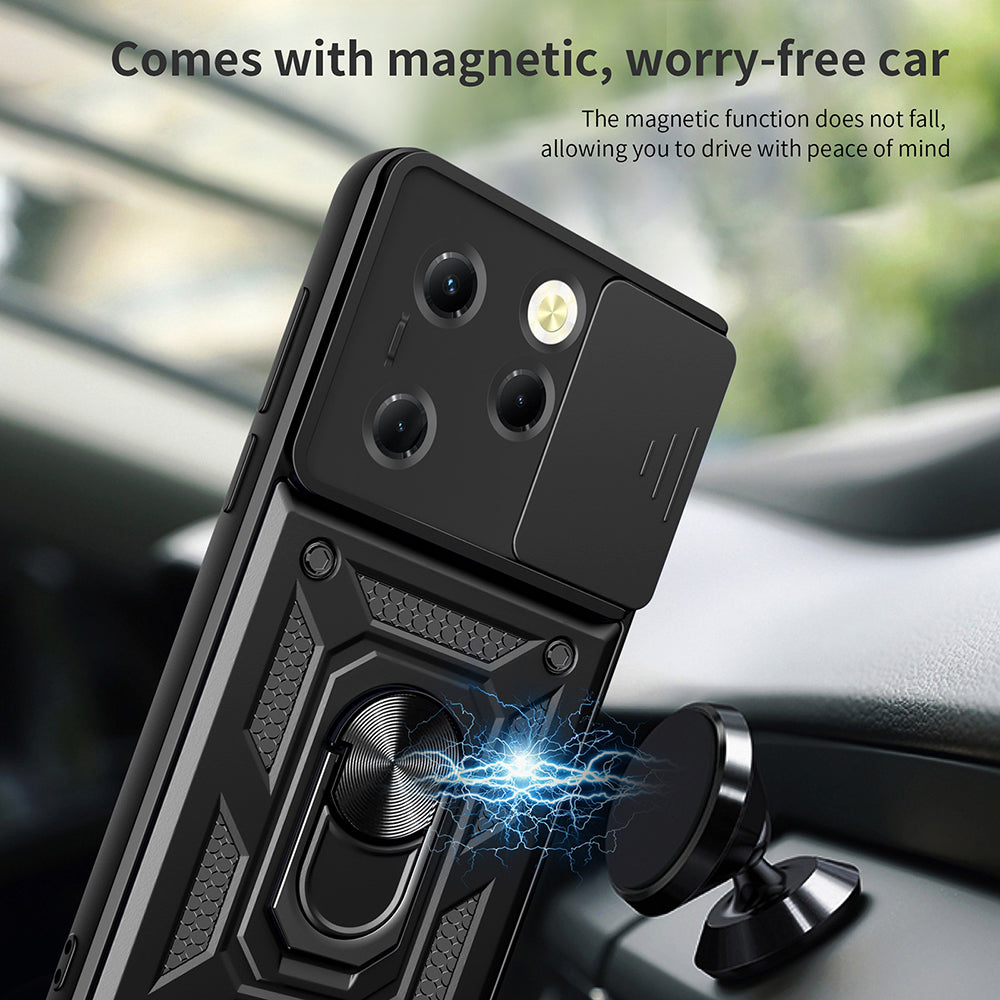 Maska za Tecno Spark 20 Pro / Infinix Hot 40 / Hot 40 Pro, Techsuit, CamShield, Crna