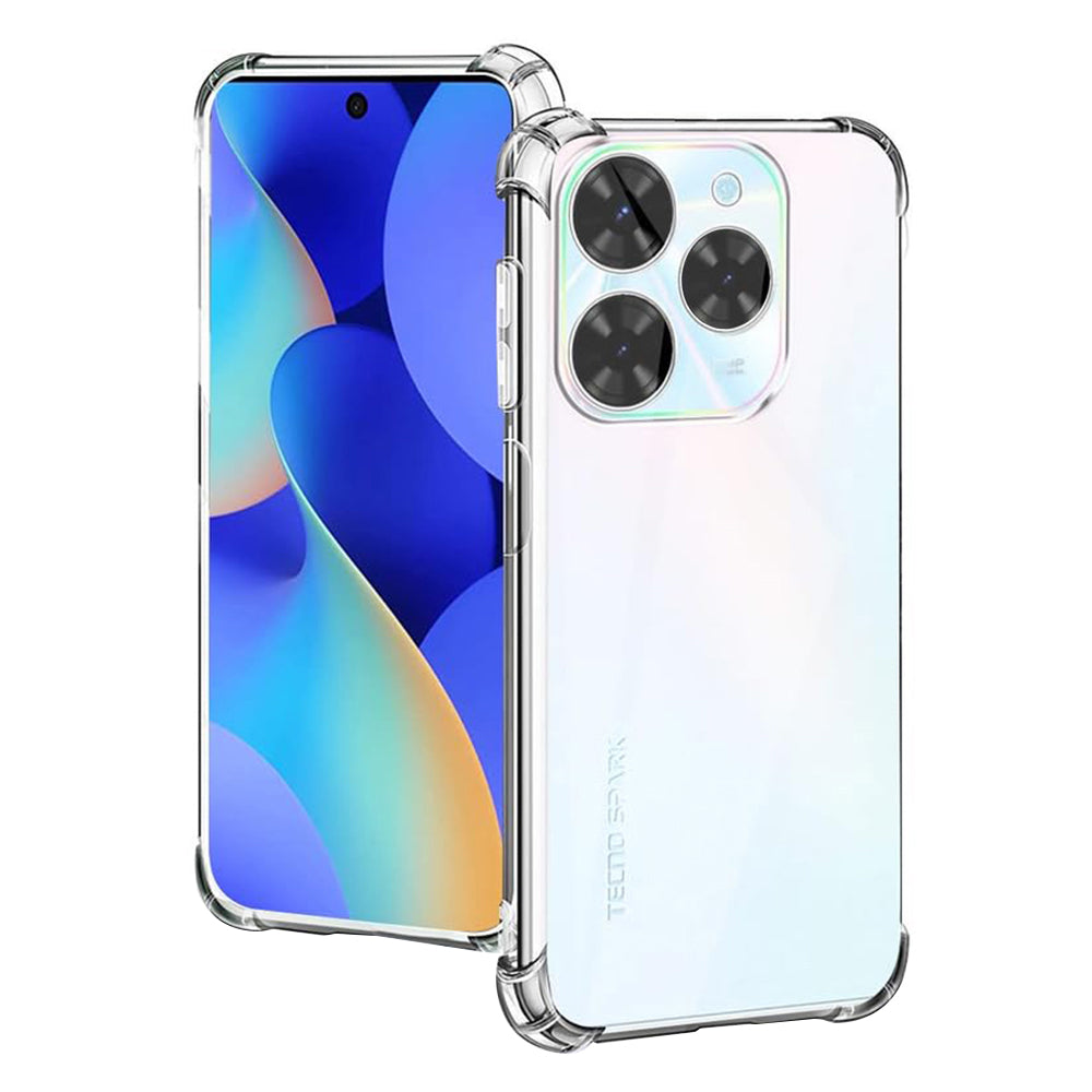 Maska za Tecno Spark 20 Pro, Techsuit, Shockproof Clear, Prozirna
