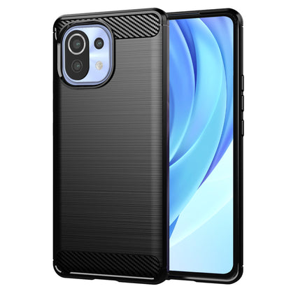Maska za Xiaomi 11 Lite 5G NE / Mi 11 Lite 5G / 11 Lite, Techsuit, Karbon, Crna