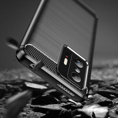 Maska za Xiaomi 11T / 11T Pro, Techsuit, Karbon, Crna