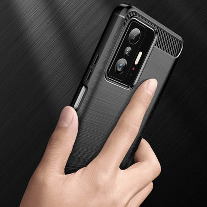 Maska za Xiaomi 11T / 11T Pro, Techsuit, Karbon, Crna
