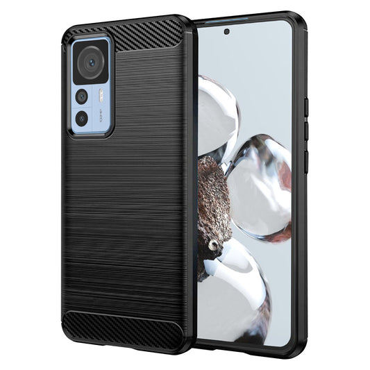 Maska za Xiaomi 12T / 12T Pro, Techsuit, Karbon, Crna