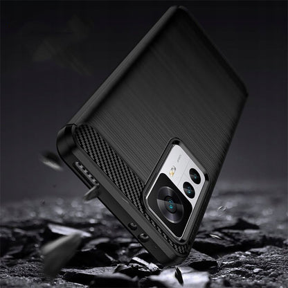 Maska za Xiaomi 12T / 12T Pro, Techsuit, Karbon, Crna