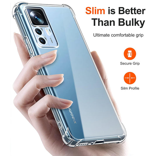 Maska za Xiaomi 12T / 12T Pro, Techsuit, Shockproof Clear, Prozirna