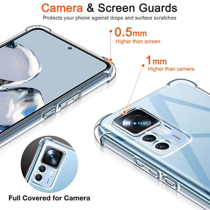 Maska za Xiaomi 12T / 12T Pro, Techsuit, Shockproof Clear, Prozirna