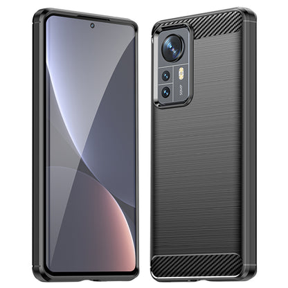 Maska za Xiaomi 12X / 12, Techsuit, Karbon, Crna