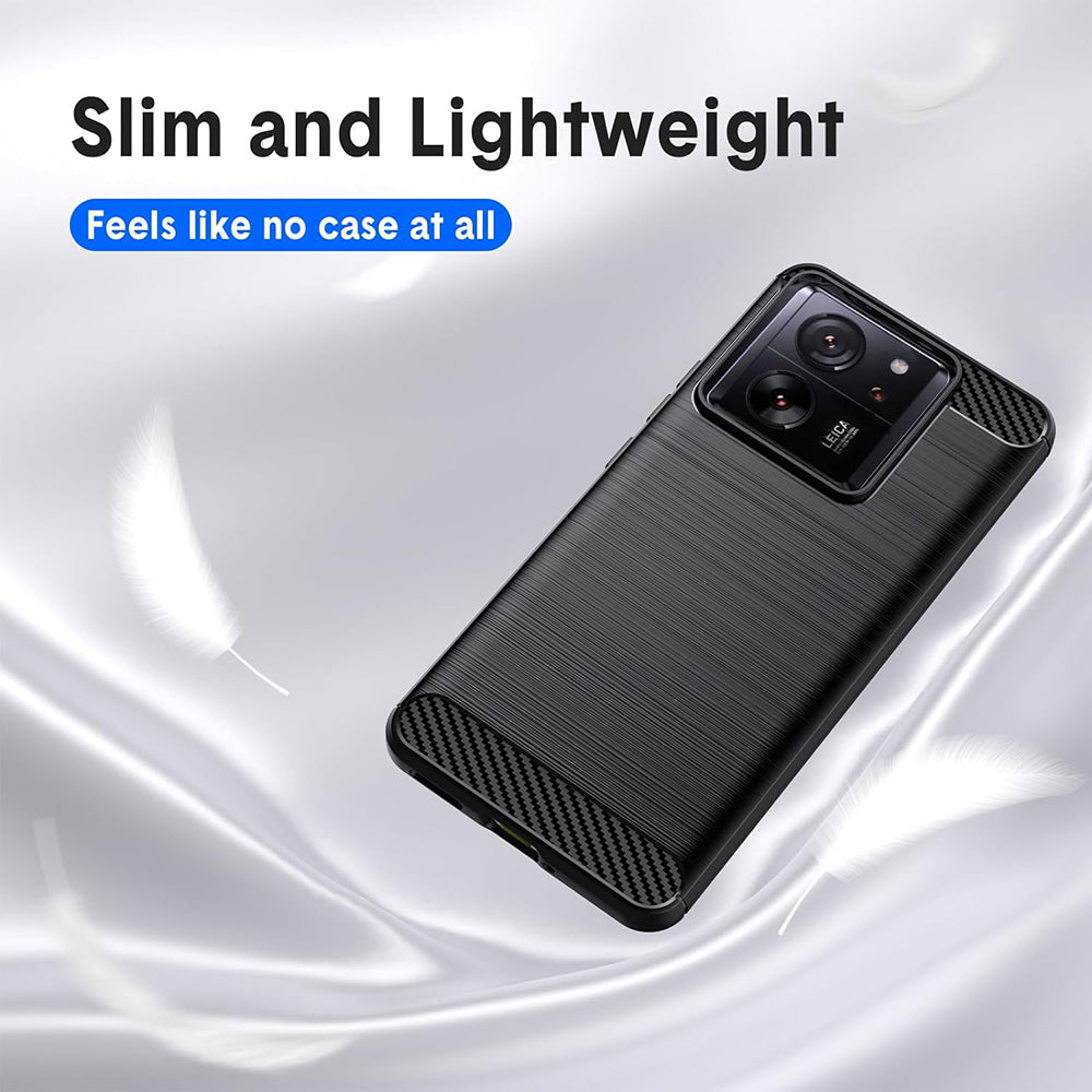 Maska za Xiaomi 13T Pro / 13T, Techsuit, Karbon, Crna