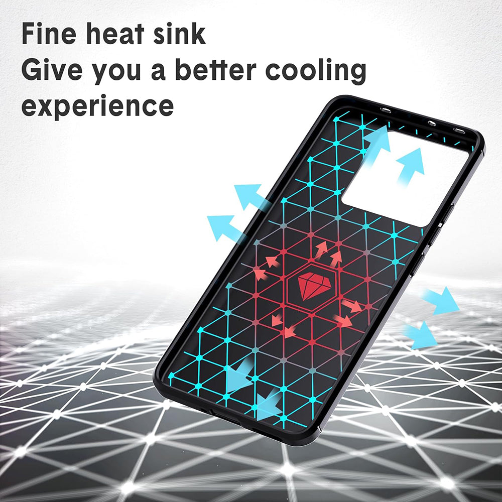 Maska za Xiaomi 13T Pro / 13T, Techsuit, Karbon, Crna