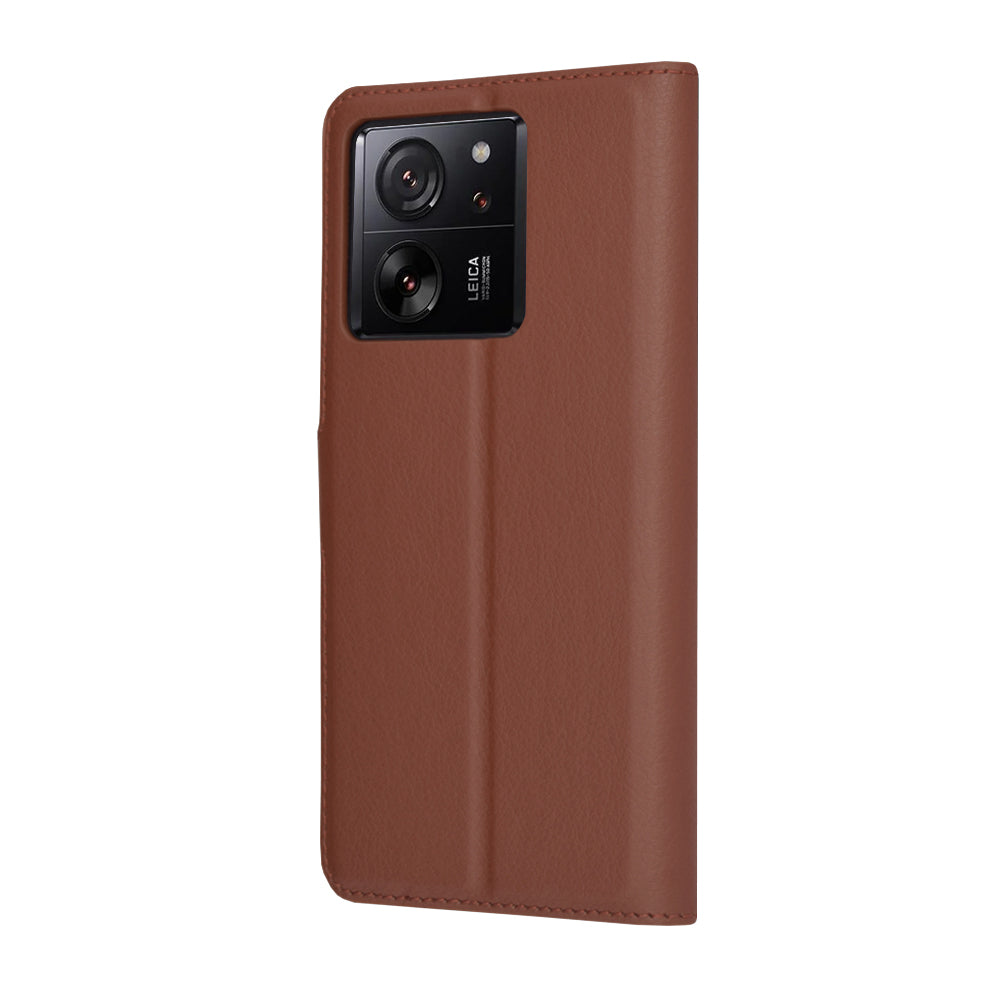 Futrola za Xiaomi 13T Pro / 13T, Techsuit, Kožna Folio, Smeđa