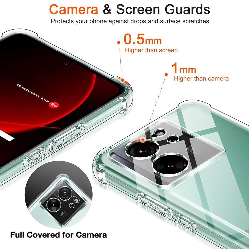 Maska za Xiaomi 13T Pro / 13T, Techsuit, Shockproof Clear, Prozirna