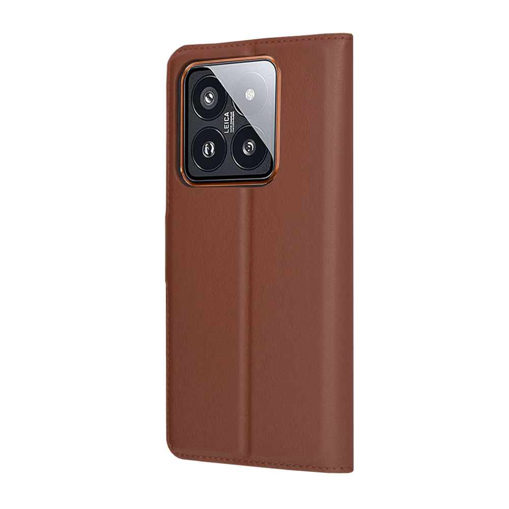 Futrola za Xiaomi 14 Pro, Techsuit, Leather Folio, Smeđa