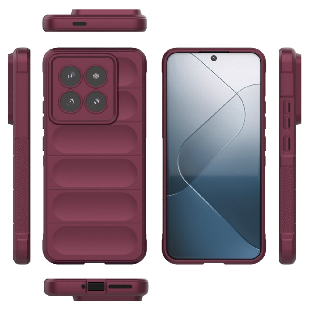 Maska za Xiaomi 14 Pro, Techsuit, Magic Shield, Bordo