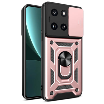 Maska za Xiaomi 14, Techsuit, CamShield, Roza