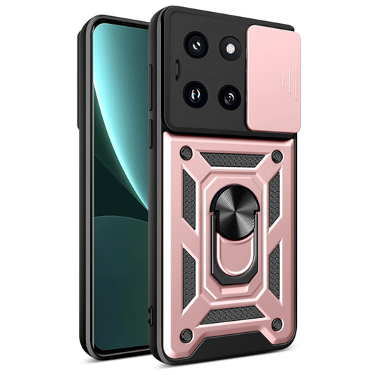 Maska za Xiaomi 14, Techsuit, CamShield, Roza