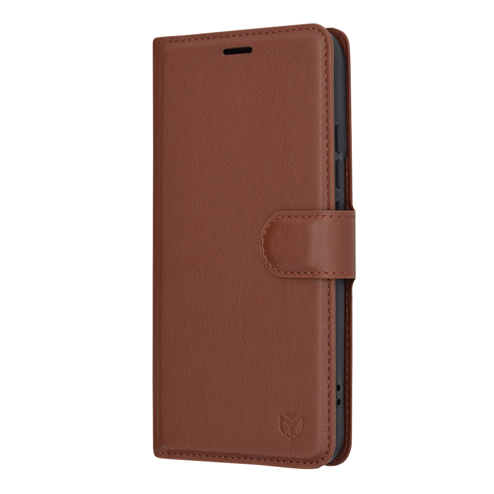 Futrola za Xiaomi 14, Techsuit, Kožna Folio, Smeđa