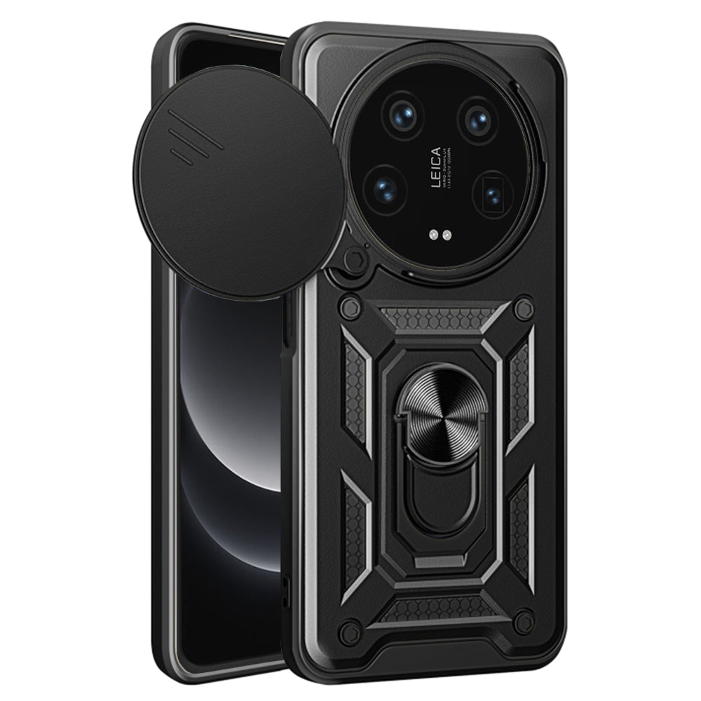 Maska za Xiaomi 14 Ultra, Techsuit, CamShield, Crna