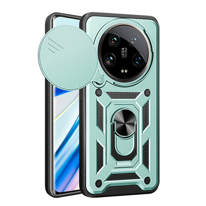 Maska za Xiaomi 14 Ultra, Techsuit, CamShield, Zelena