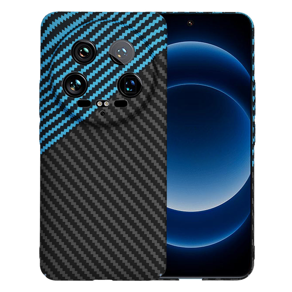 Maska za Xiaomi 14 Ultra, Techsuit, Carbonite FiberShell, Crno Plava