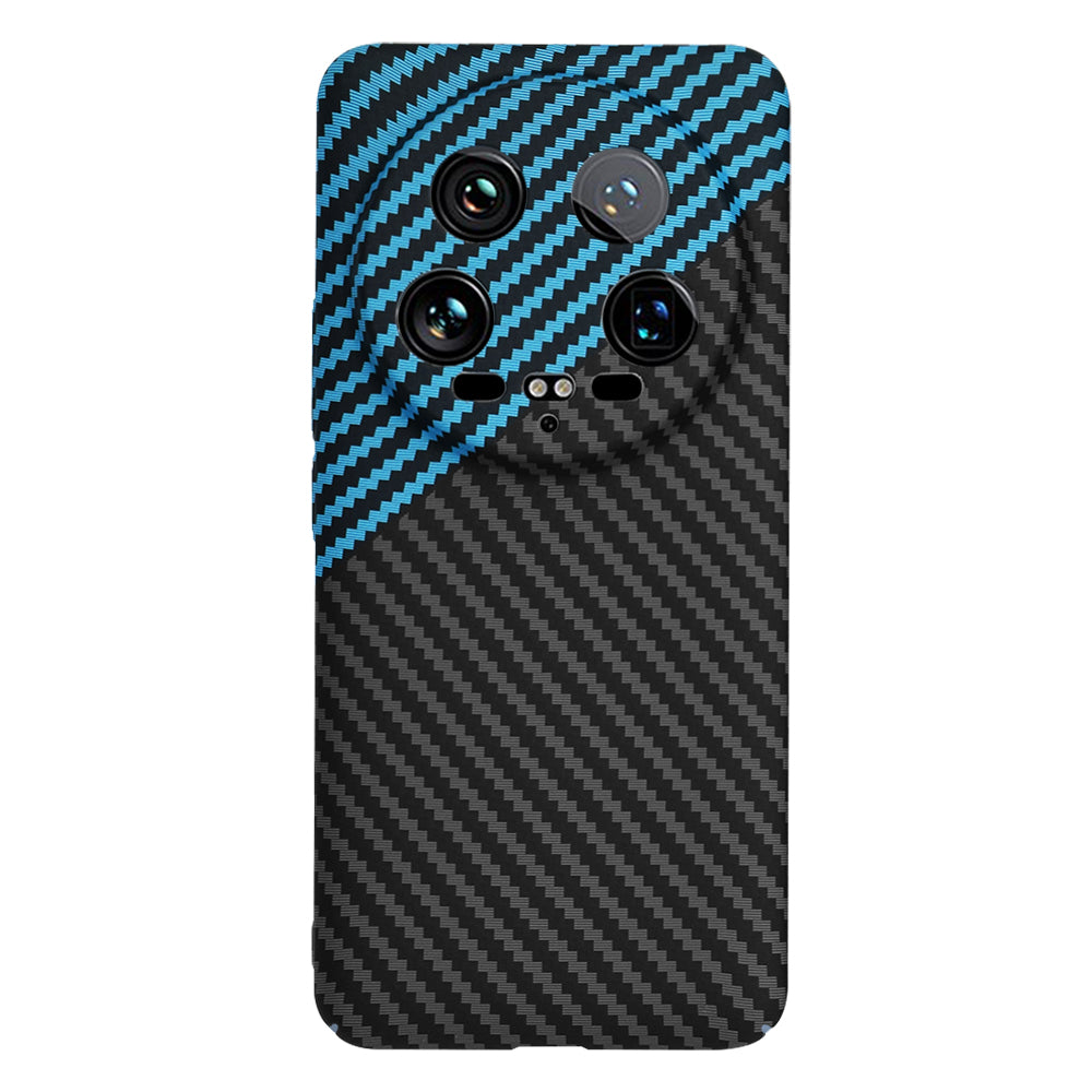 Maska za Xiaomi 14 Ultra, Techsuit, Carbonite FiberShell, Crno Plava