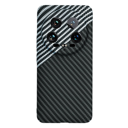 Maska za Xiaomi 14 Ultra, Techsuit, Carbonite FiberShell, Crno Siva