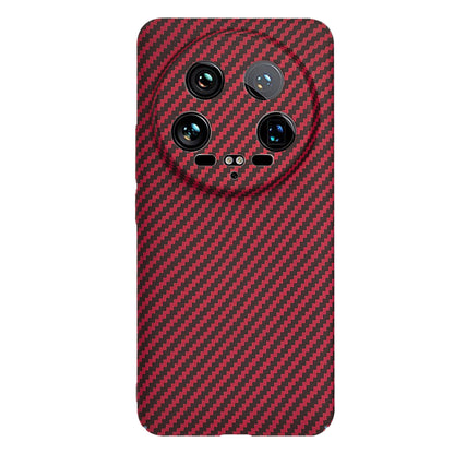 Maska za Xiaomi 14 Ultra, Techsuit, Carbonite FiberShell, Crvena