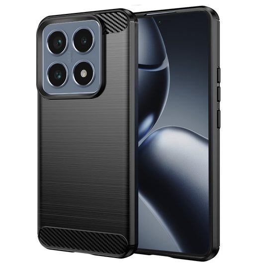 Maska za Xiaomi 14T Pro, Techsuit, Karbon, Crna