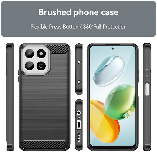 Maska za Xiaomi 14T Pro, Techsuit, Karbon, Crna