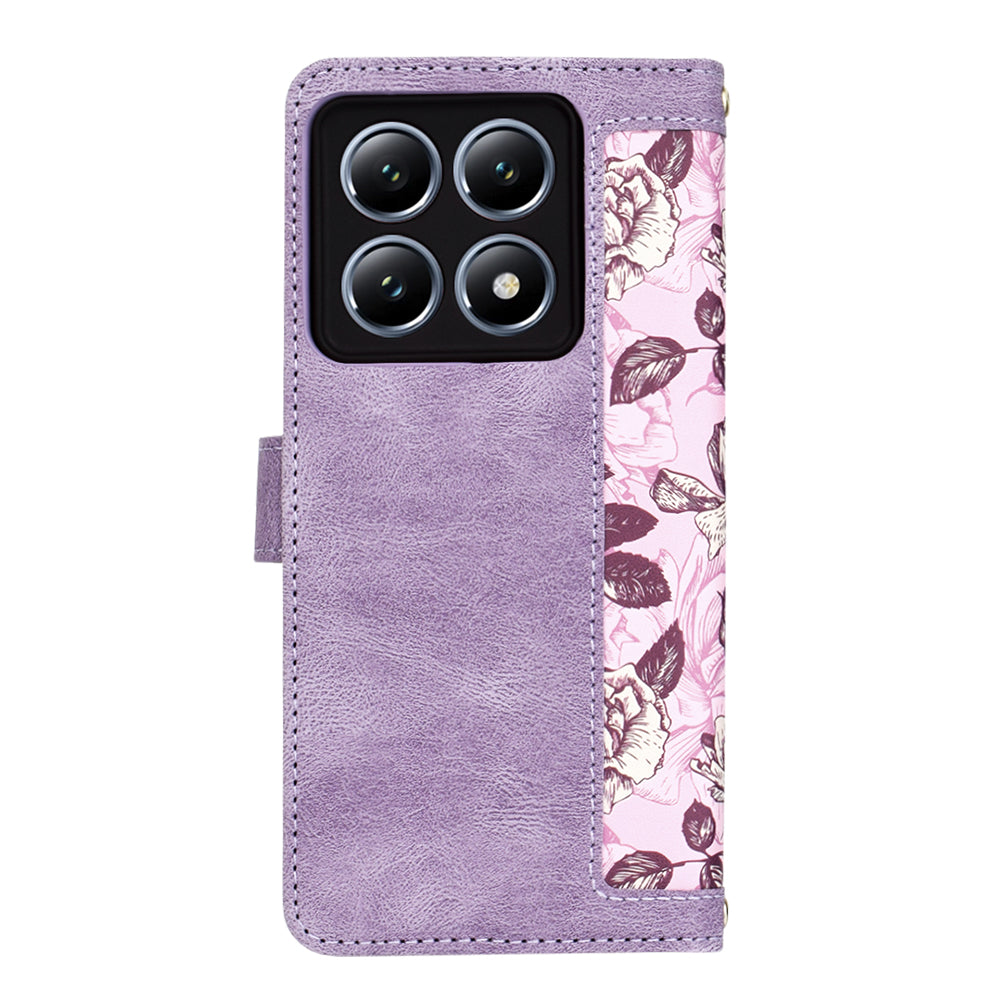 Futrola za Xiaomi 14T Pro, Techsuit, FlipCraft, Ljubičasta