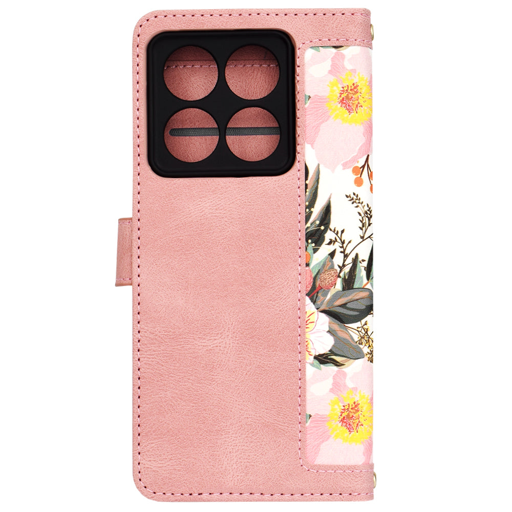Maska za Xiaomi 14T Pro, Techsuit, FlipCraft, Roza