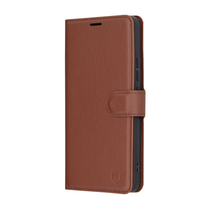 Futrola za Xiaomi 14T Pro, Techsuit, Kožna Folio, Smeđa