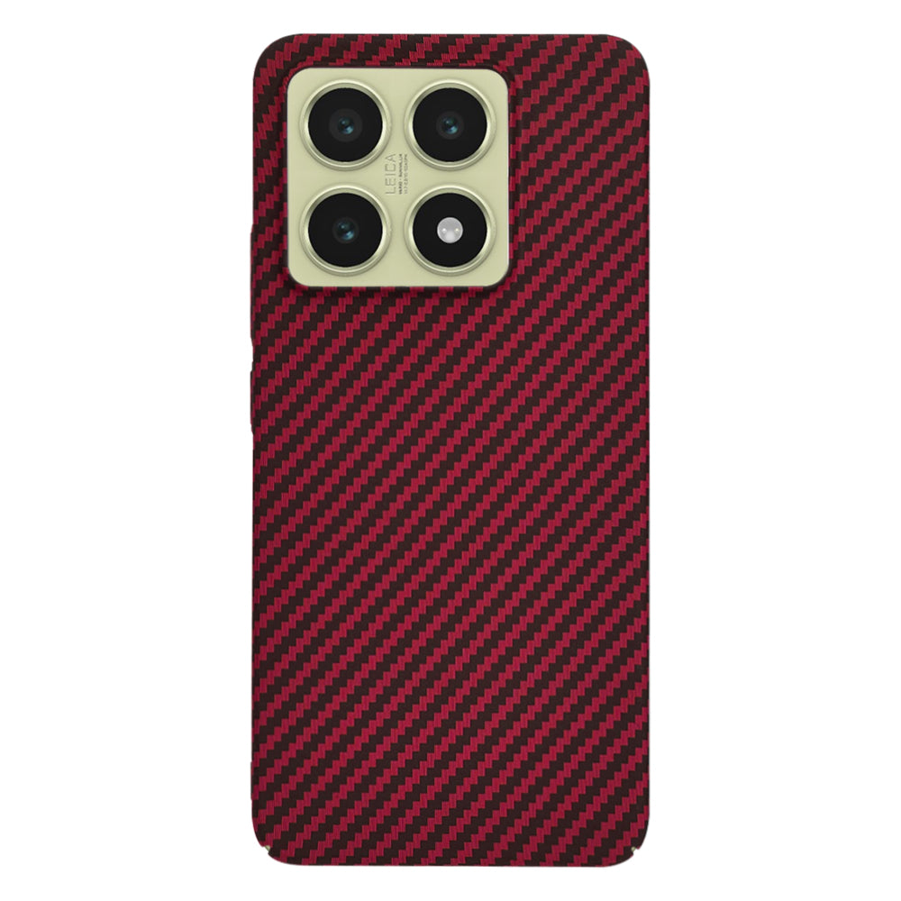 Maska za Xiaomi 14T, Techsuit, Carbonite FiberShell, Crvena