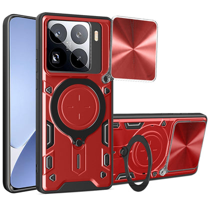 Maska za Xiaomi 15 Pro, Techsuit, CamGuard Pro, Crvena
