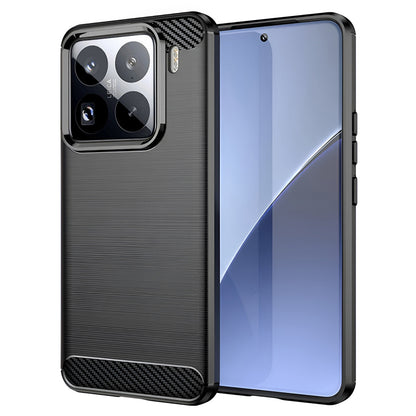 Maska za Xiaomi 15 Pro, Techsuit, Karbon, Crna