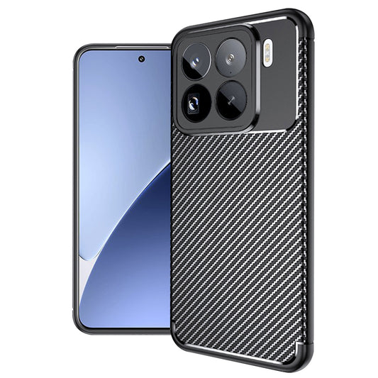 Maska za Xiaomi 15 Pro, Techsuit, CarbonFiber, Crna