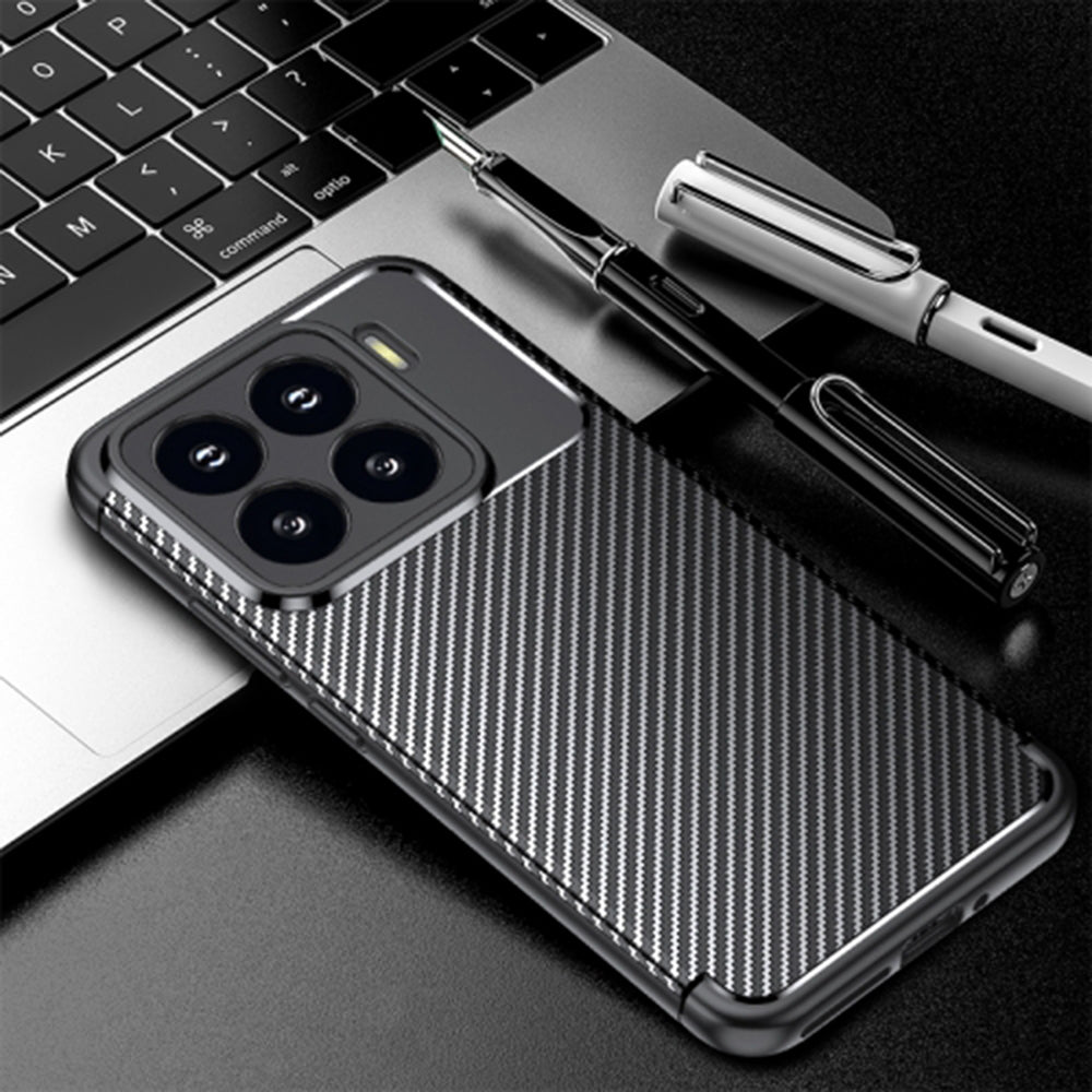 Maska za Xiaomi 15 Pro, Techsuit, CarbonFiber, Crna