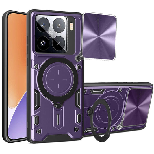 Maska za Xiaomi 15, Techsuit, CamGuard Pro, Ljubičasta