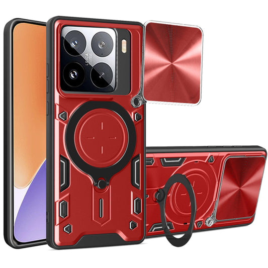 Maska za Xiaomi 15, Techsuit, CamGuard Pro, Crvena
